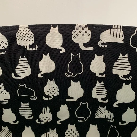 Swiftie Fabric Basket in Aqua and Turquoise Blue Taylor Swift Fabric and Cat - Picture 4 of 11